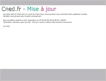 Tablet Screenshot of maintenance.cned.fr